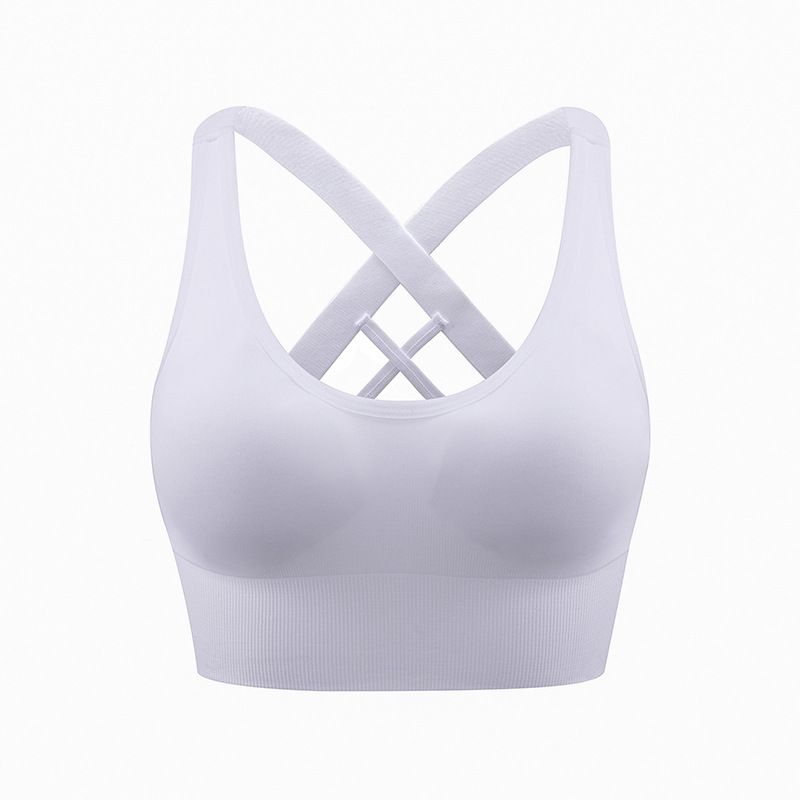 Cross Back Shockproof Sports Bra