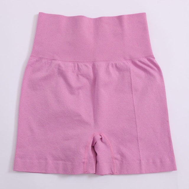 High Waist Solid Yoga Shorts for Women Fitness