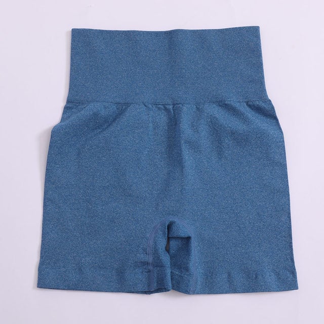 High Waist Solid Yoga Shorts for Women Fitness