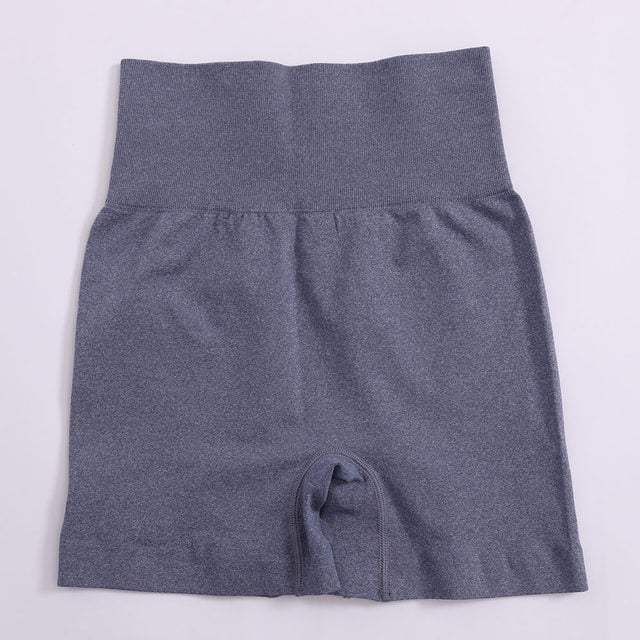 High Waist Solid Yoga Shorts for Women Fitness