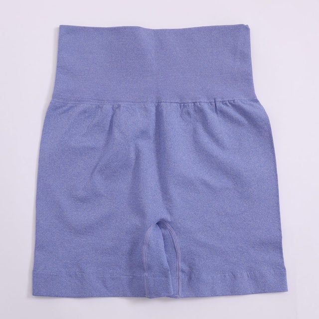 High Waist Solid Yoga Shorts for Women Fitness