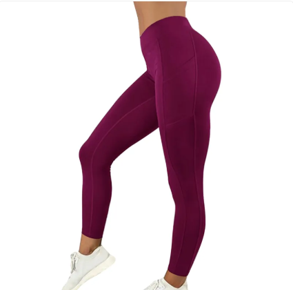 Women's solid color pants fitness leggings