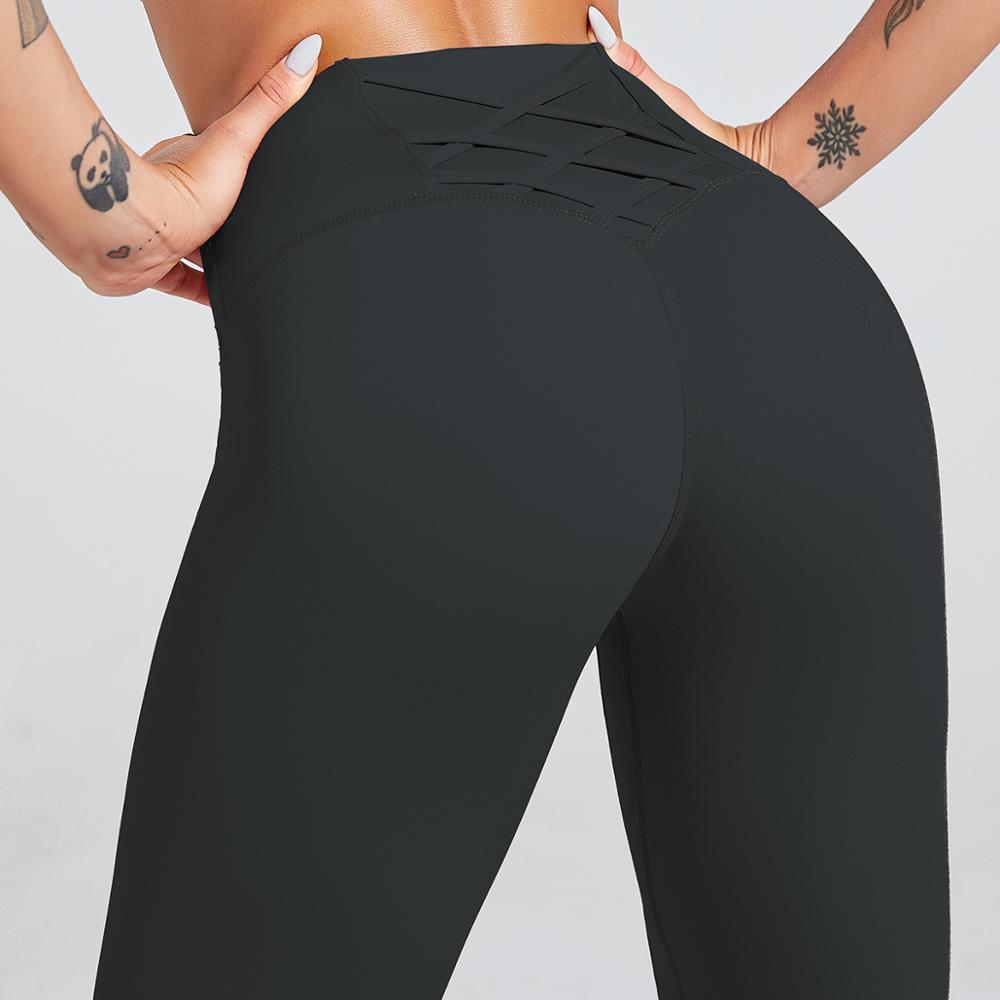 Nude Elastic Sports Fitness Pants for Hip Lifting