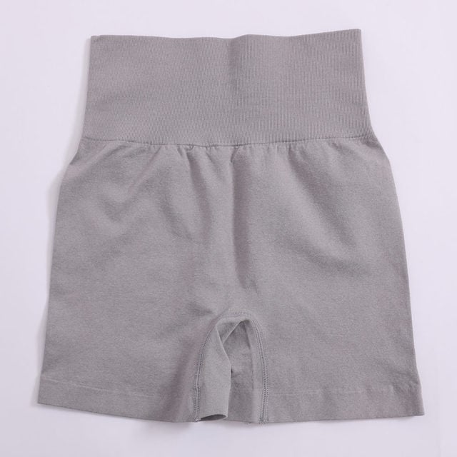 High Waist Solid Yoga Shorts for Women Fitness