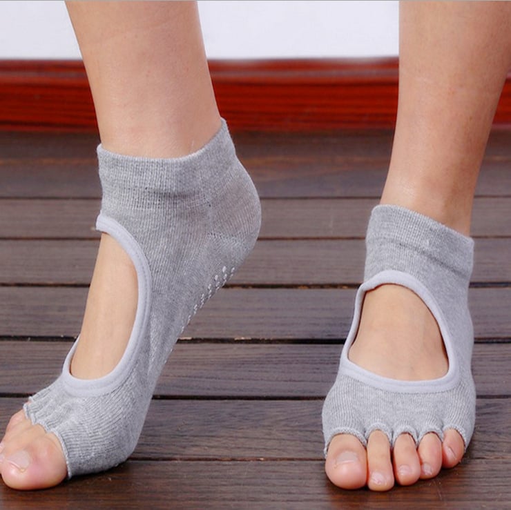 Non-Slip Five-Finger Yoga Socks for Women