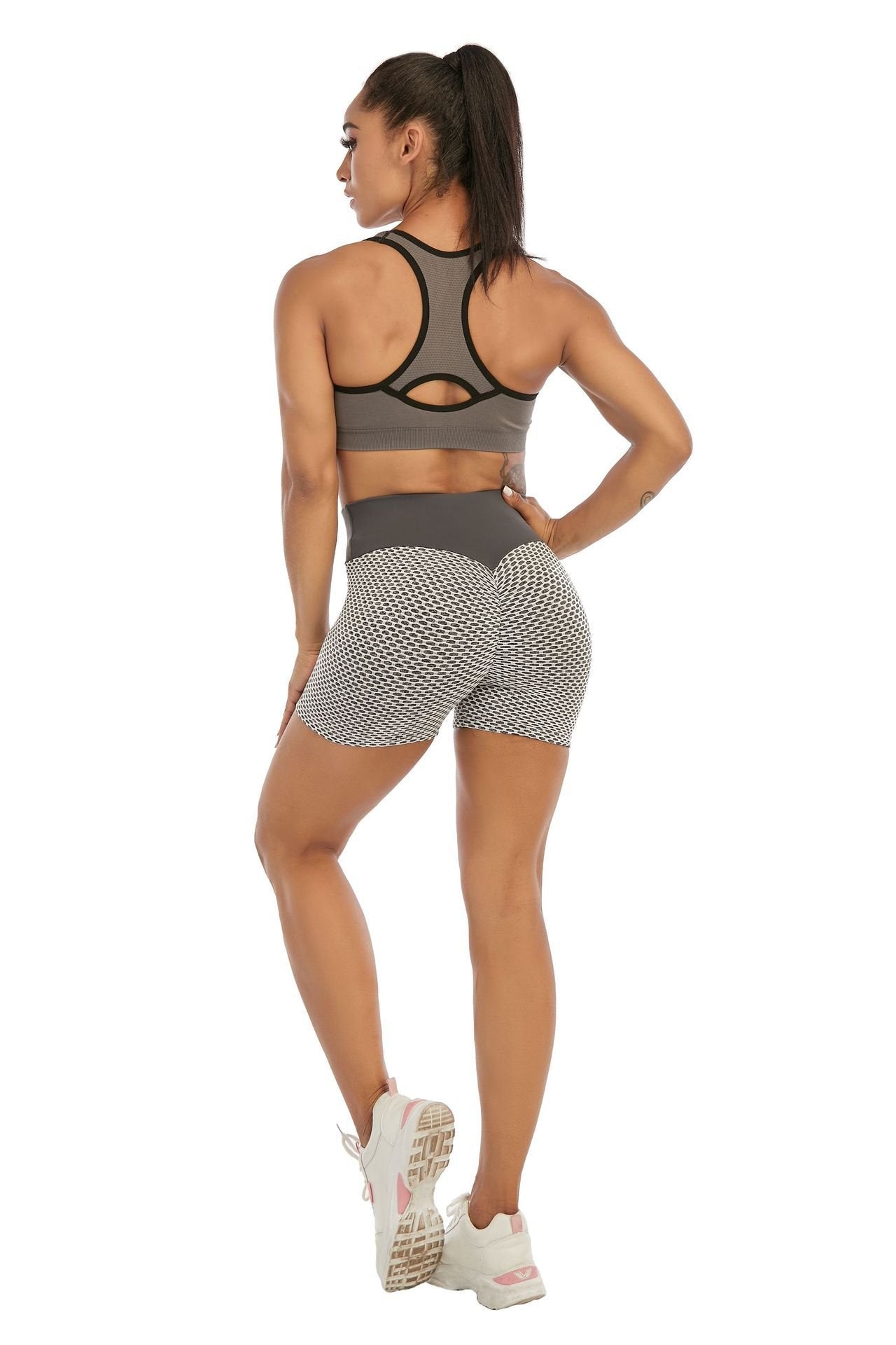 High Waist Stretch Fitness Shorts for Beautiful Buttocks