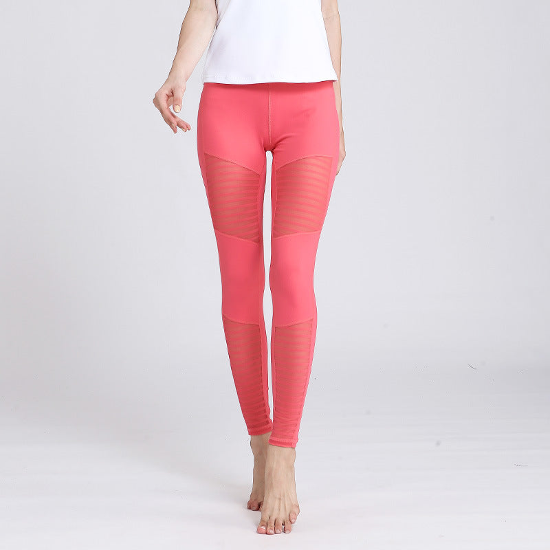 High-Waist Hip-Lifting Fitness Pants in Pure Color
