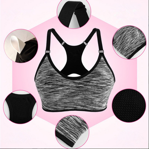 Sports Bra for Fitness and Yoga, Shockproof Design