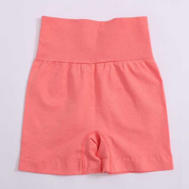 High Waist Solid Yoga Shorts for Women Fitness