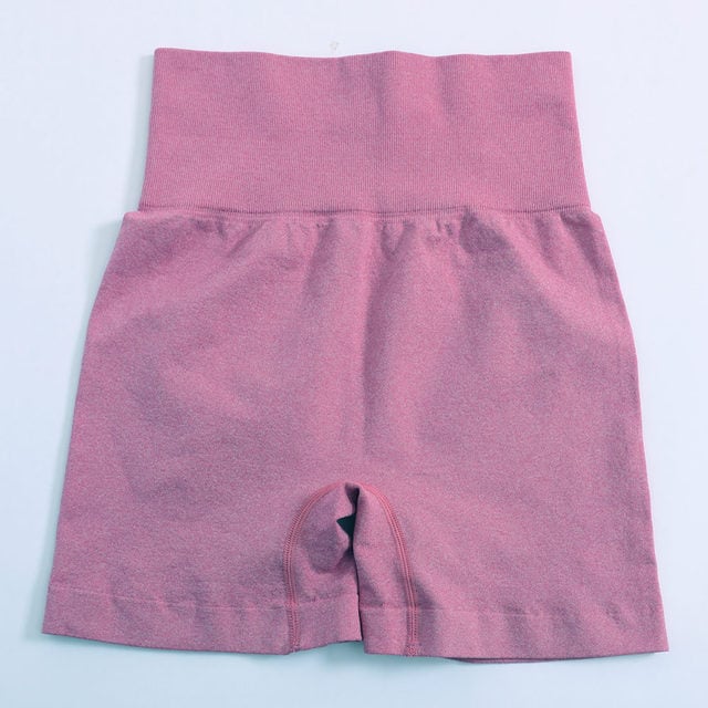 High Waist Solid Yoga Shorts for Women Fitness