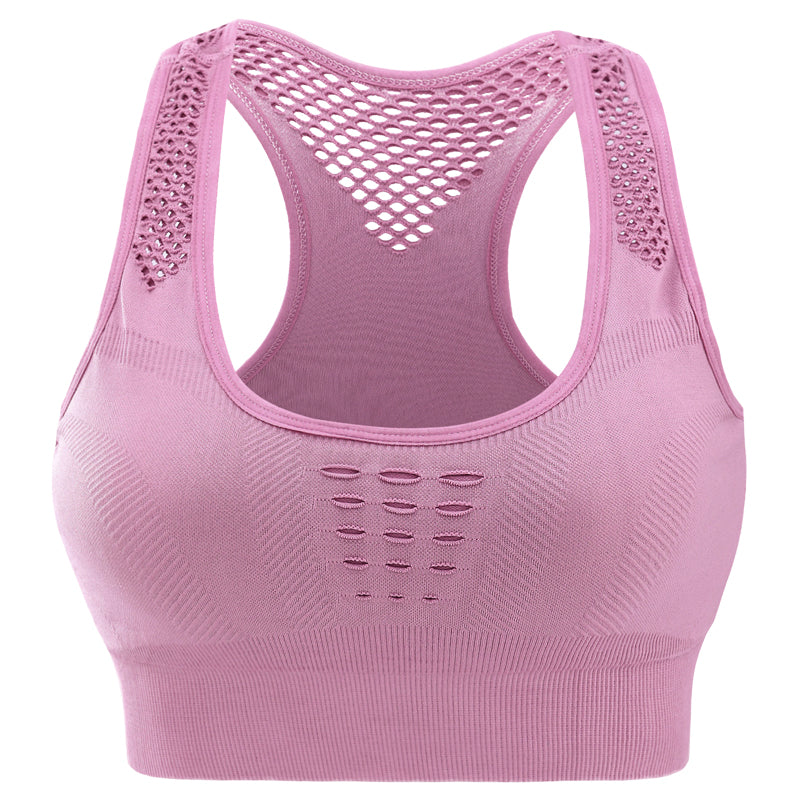 Seamless Hollow Back Sports Bra for Women
