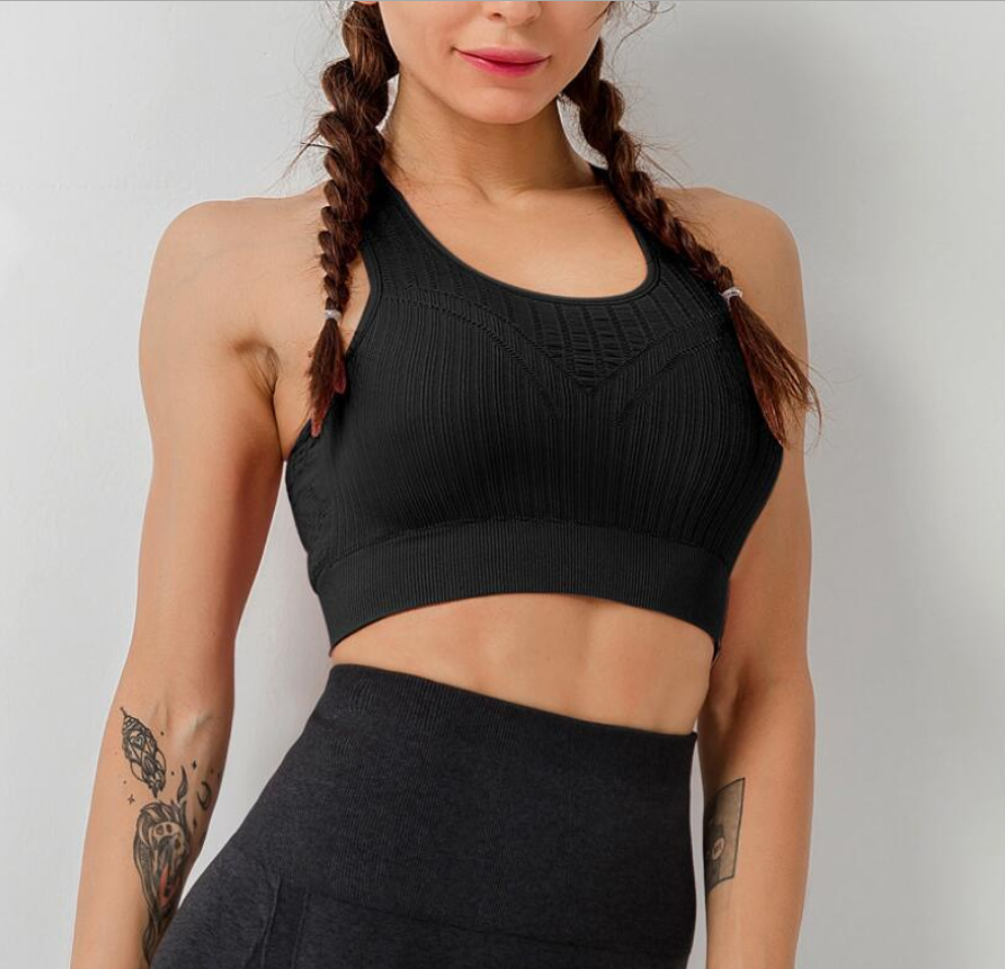 Breathable Sports Bra for Yoga and Running Fitness