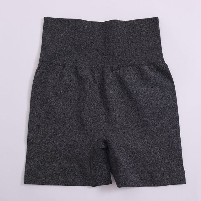 High Waist Solid Yoga Shorts for Women Fitness